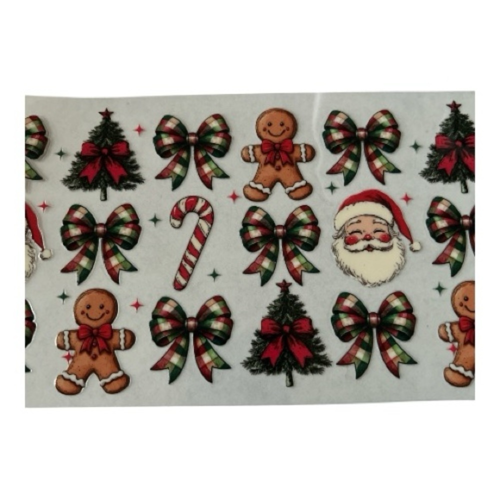 Gingerbread Bow Cup Decal (44)